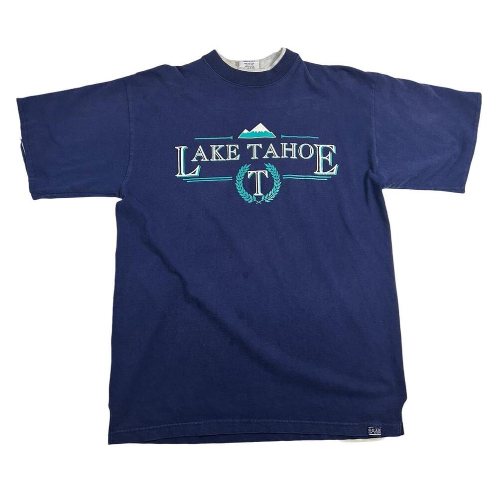 Lake tahoe tee shirt 90s vintagr sz XL
